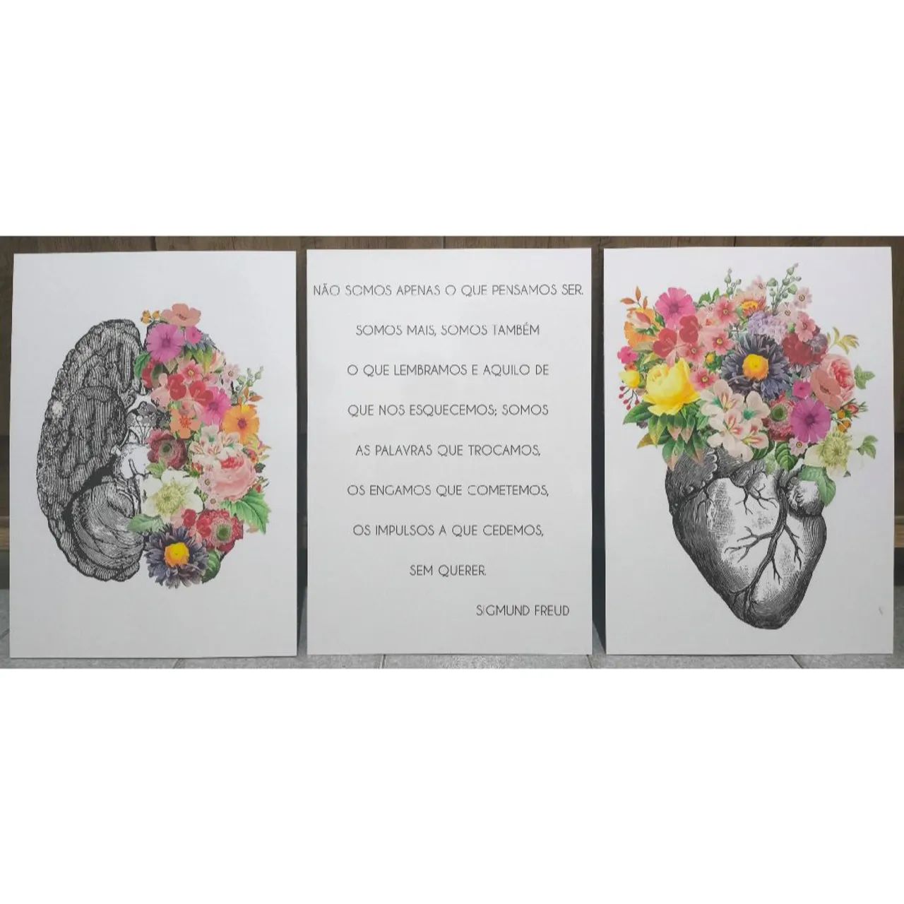 Quadros Decorativos com Frases Motivacionais 29x41cm