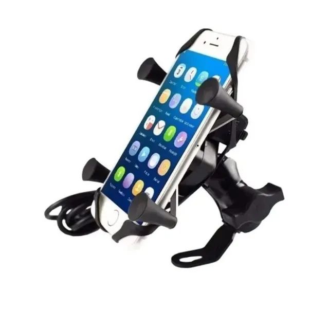Suporte Celular Moto Com Carregador Universal Usb - Foto 5