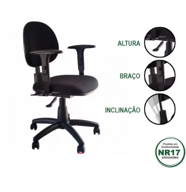 cadeira executiva NR17 a partir de 350,00