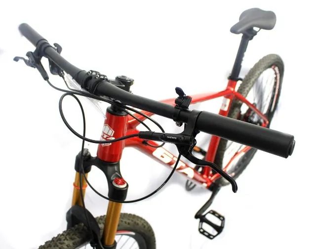 Bicicleta Aro 29 Alumínio Shimano Deore 12v Freios MT200 Suspensão a Ar e Retorno 21451 - Foto 4