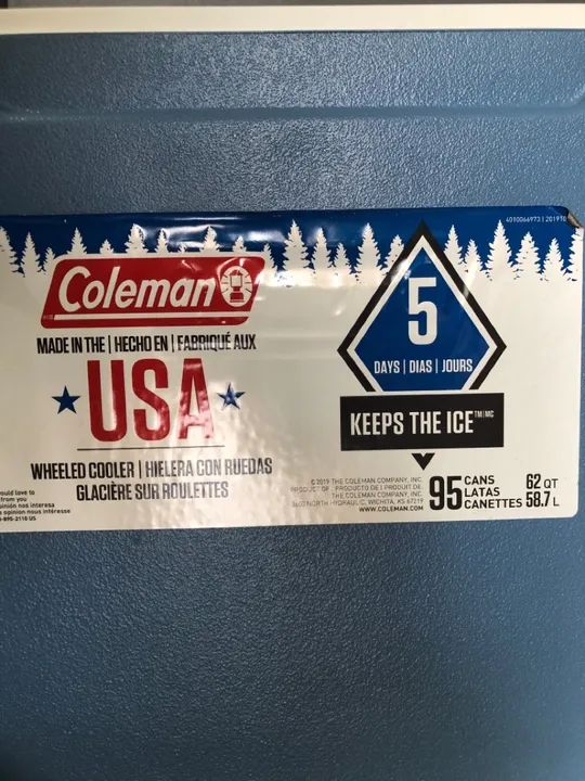 Caixa térmica Camping Coleman 76x40x45 - Foto 6