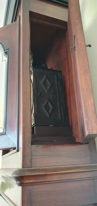 Antigo relógio de coluna pedestal francês contoise, funciona. - Foto 2