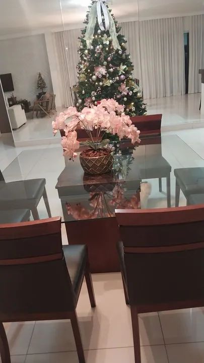 Mesa de Jantar de Vidro com 8 Cadeiras - Foto 3