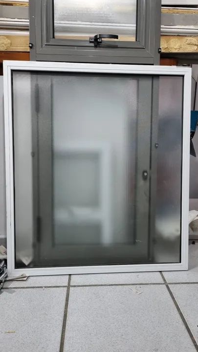 Vidro Fixo em Alumínio branco  - Foto 4