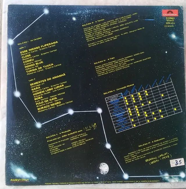 erasmo carlos-lp 1984-buraco negro-stereo - Foto 2