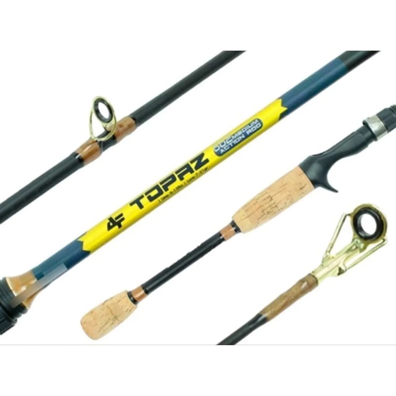 Vara Topaz 1.65 6-12lbs Carbono Para Carretilha Ação Média  FAZEMOS ENTREGA - Foto 2