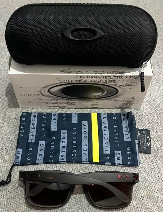 Óculos Oakley Holbrook Matte Brown/lente Brown - Foto 5