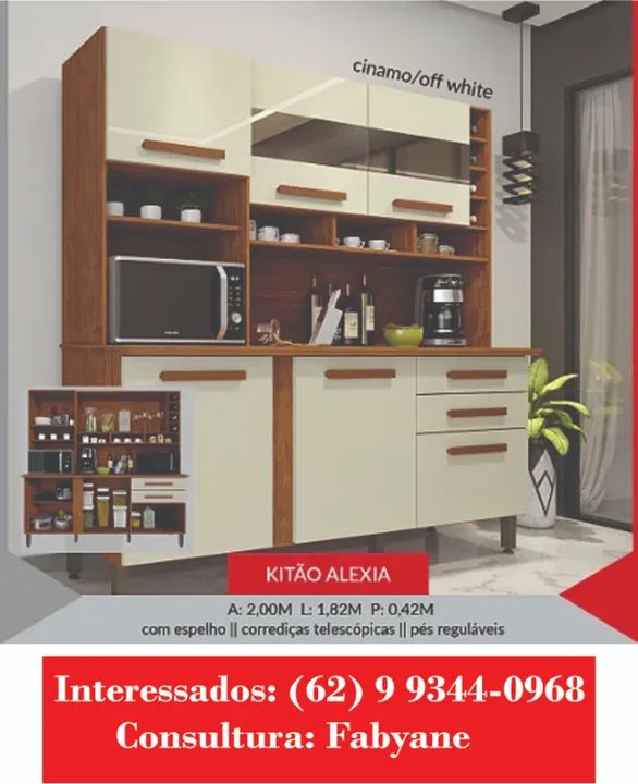 Armario de Cozinha kitao alexia - Foto 4