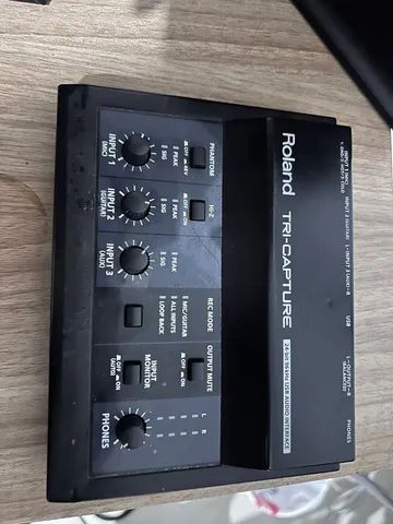 Placa de som Interface roland tri capture