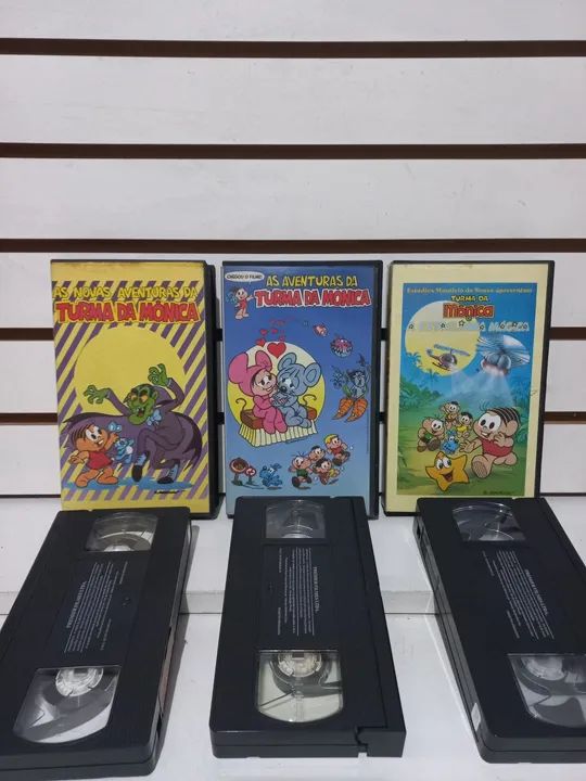  fitas vhs antigas 3 peças 