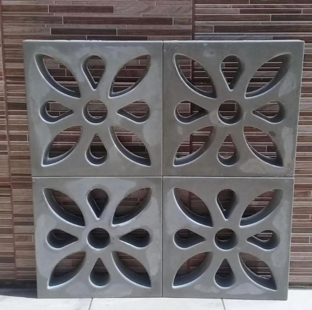 Cobogó flor de cimento - Tijolo flor vazado