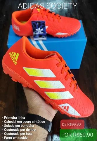 Chuteira Adidas Society Laranja