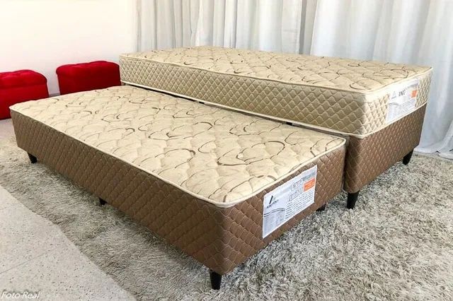 Cama Box Solteiro + Cama Auxiliar Duo D33 rf921m