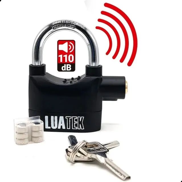 Cadeado Anti furto com alarme luatek  - Foto 2