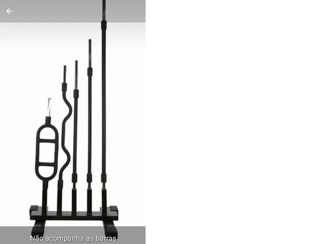 Suporte academia, para 05 barras, novo, produto de excelente qualidade - Foto 2