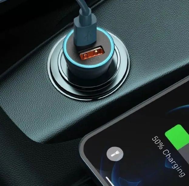 Carregador Veicular 45w Turbo Usb/usb-c Carga Ultra Rápida Cor Preto - Foto 4
