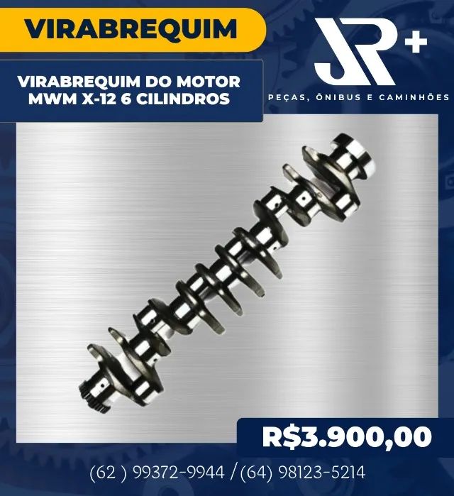 Virabrequim do Motor MWM X-12 6 Cilindros