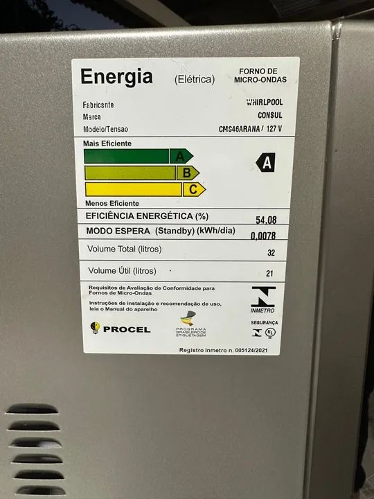 Micro-ondas Consul 32 Litros cor cinza espelhado com Menu Fácil - CMS46AR - Foto 5