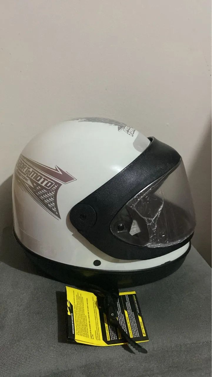 Capacete Protork Branco Novo - Foto 2