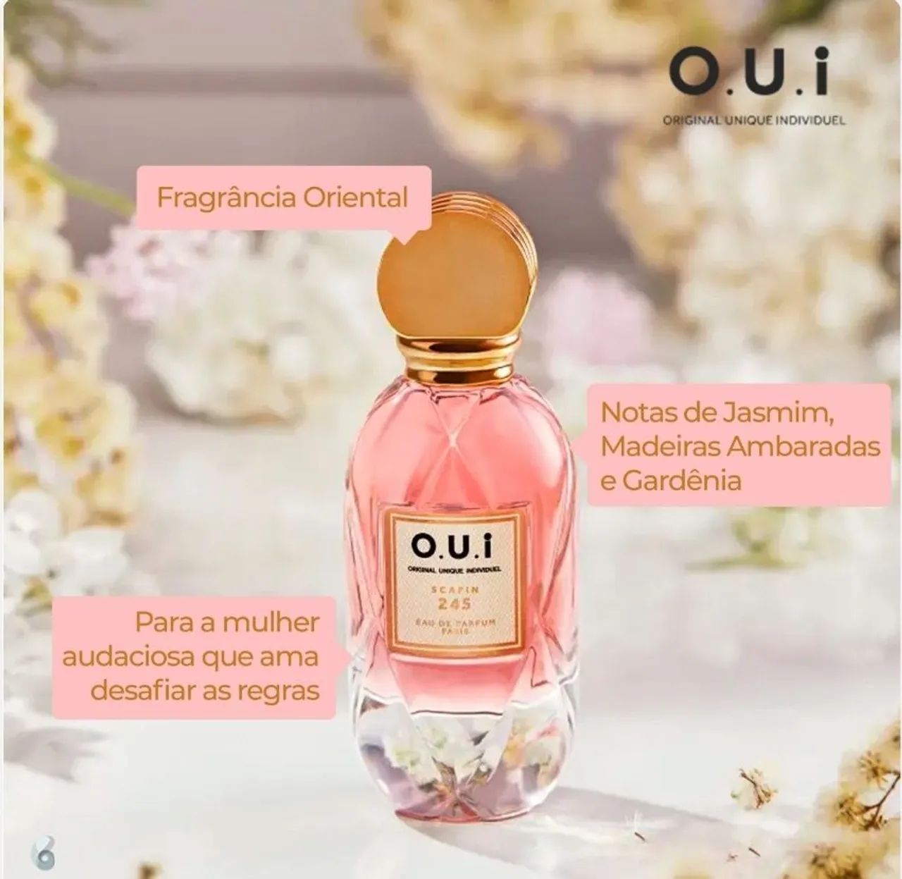 Perfume O.U.I Scapin 245 Eau de Parfum 75ml Original - Foto 2