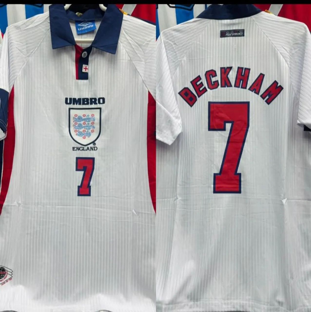 Camisa Retrô Inglaterra Beckham M ao XXG