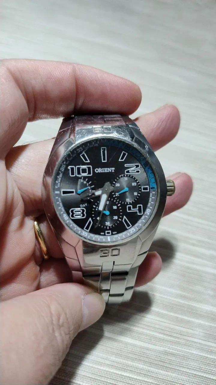 Relógio Orient original em aço inox 
