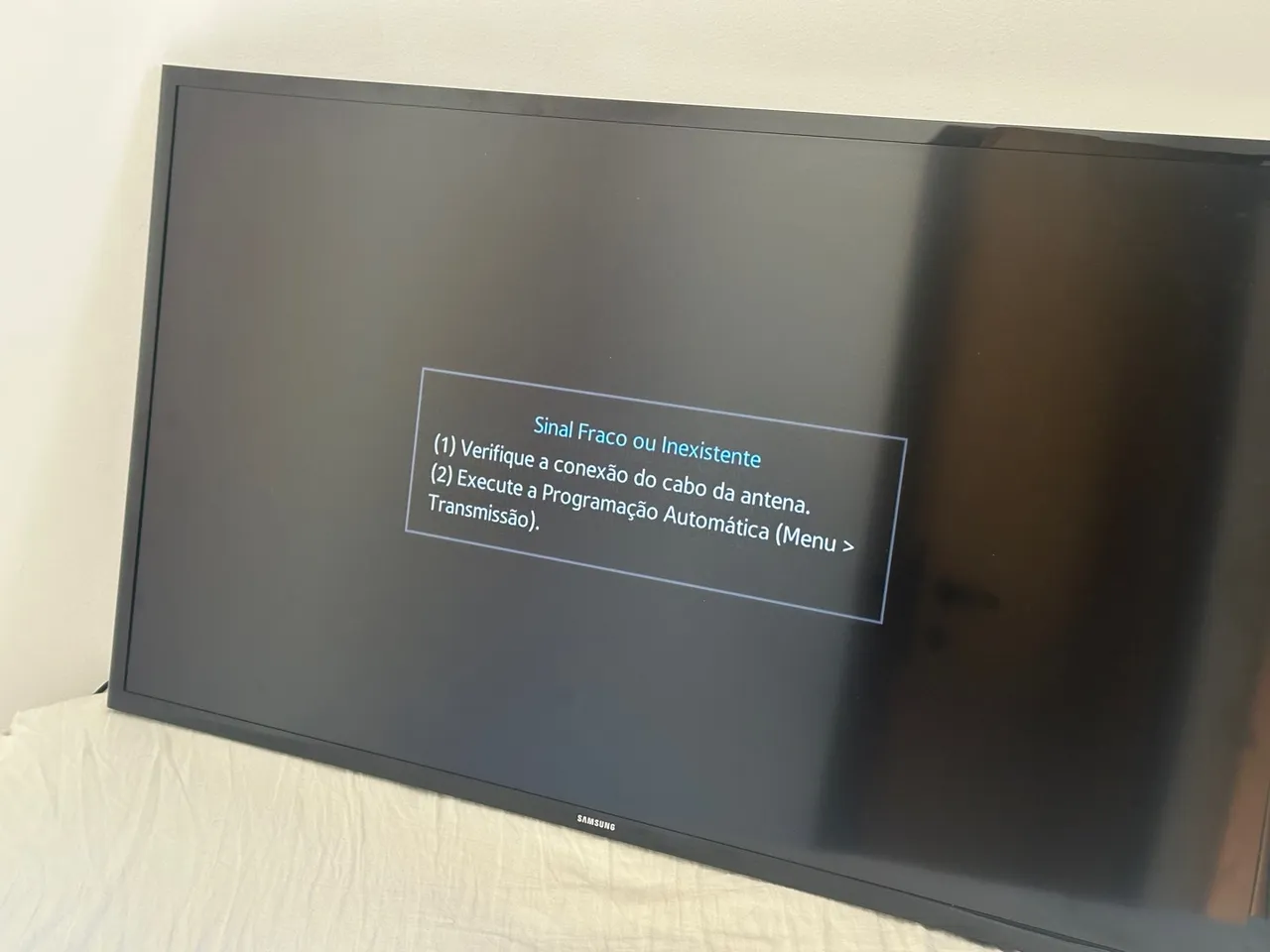 TV Samsung 43 polegadas funcionando normalmente