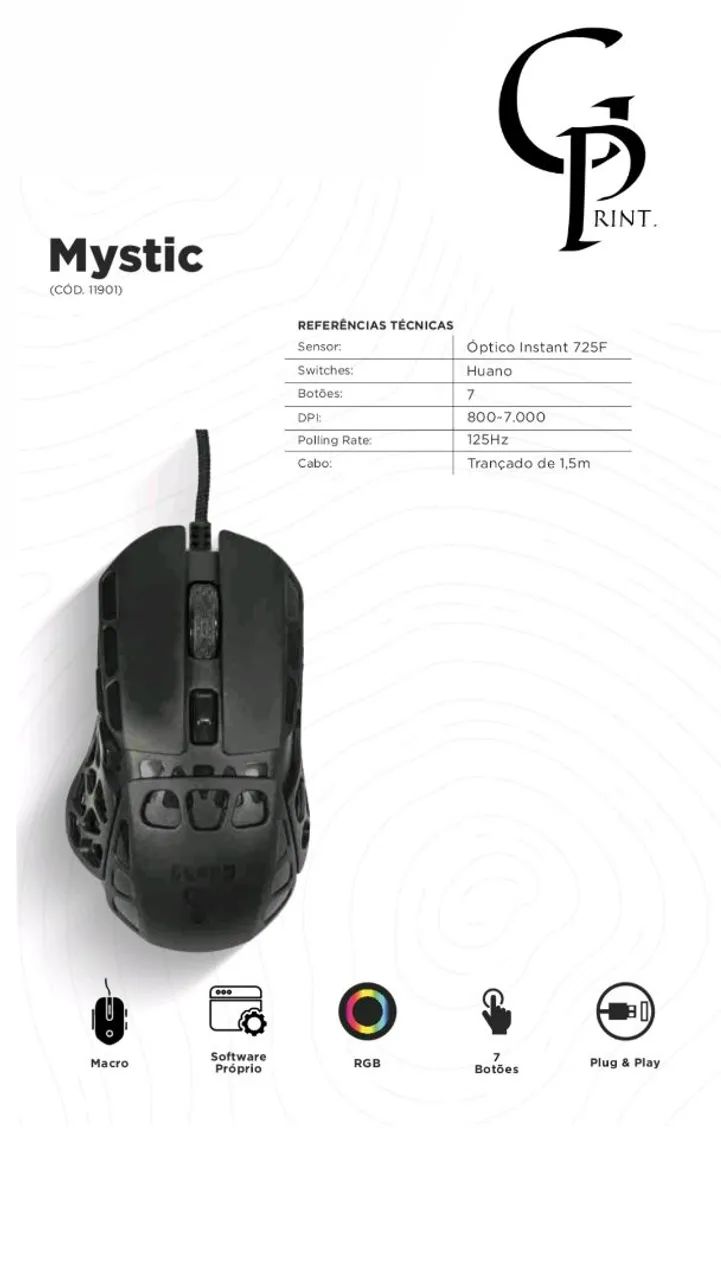MOUSE GAMER - CLANM PROMOÇÃO!