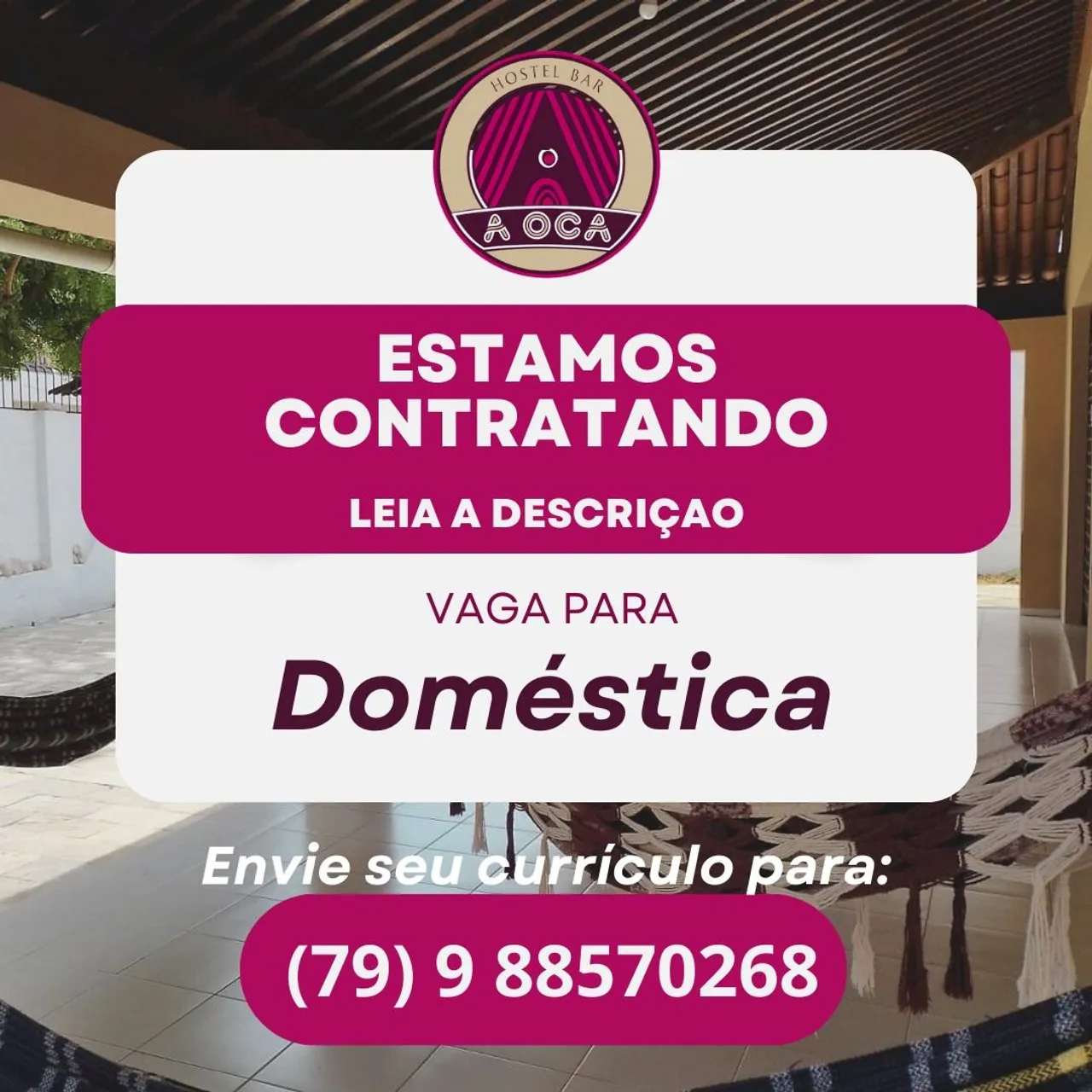 VAGA PARA DOMÉSTICA