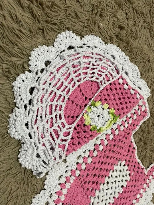 Tapete de crochê para banheiro - Foto 2