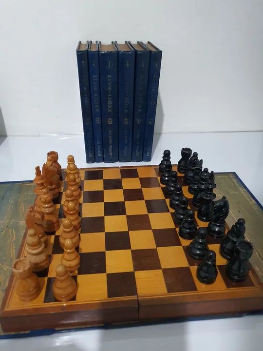 Xadrez xeque mate , o desafio em xeque 1973 livros e tabuleiro - Foto 6