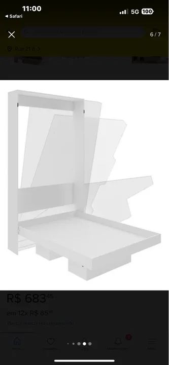 Cama solteiro articulável 1,88x0,88 + Colchão D33 + Pillow Top  - Foto 4