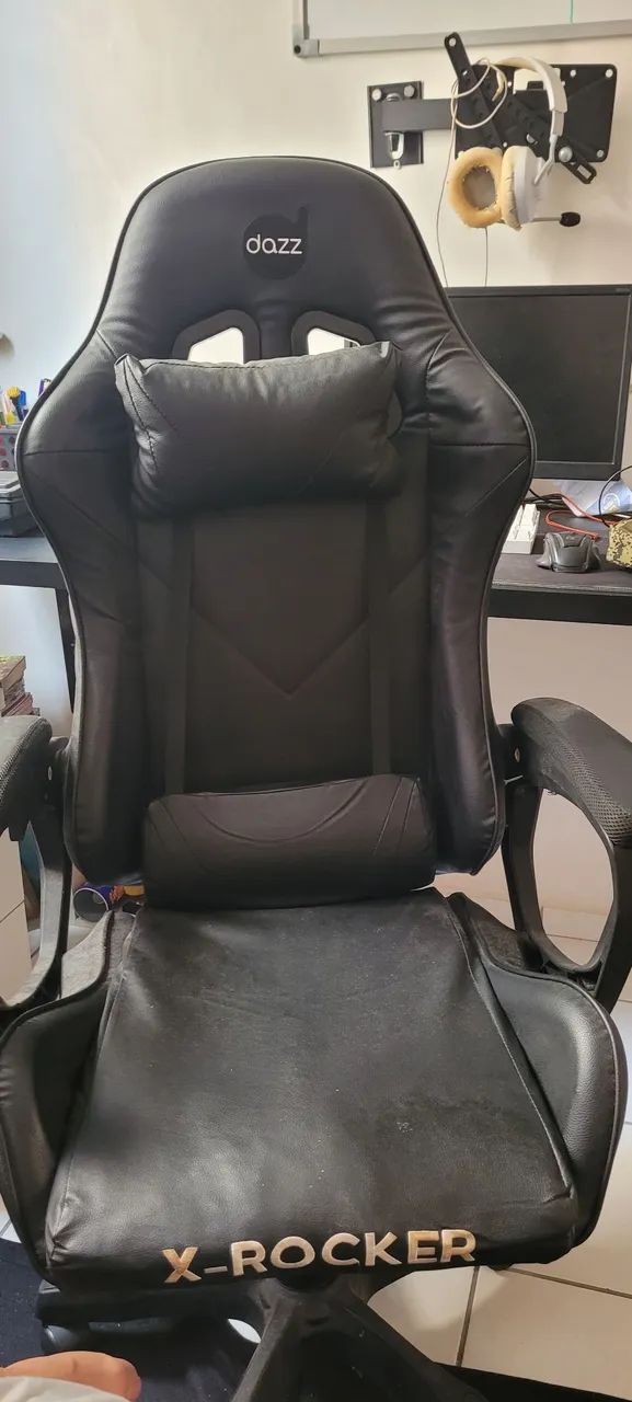 CADEIRA GAMER PRETA DAZZ - Foto 2