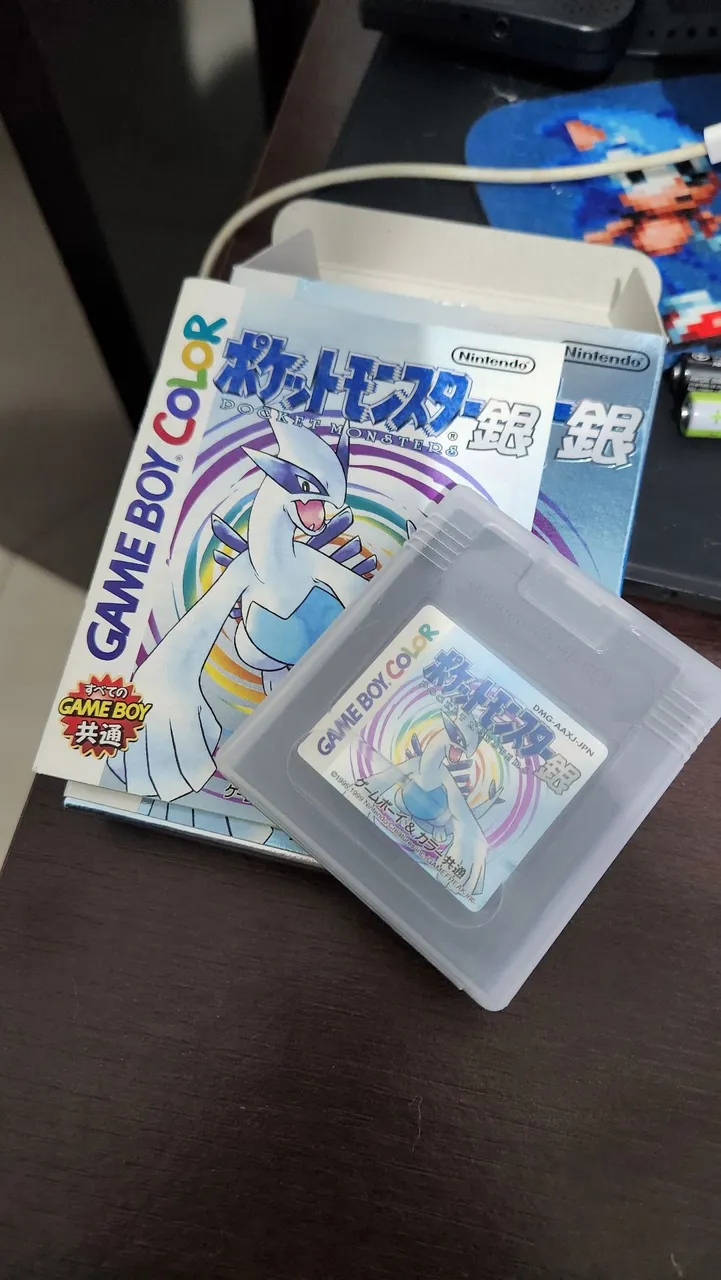 Pokémon Silver JAPONES ORIGINAL NA CAIXA- Game Boy Color GAMEBOY