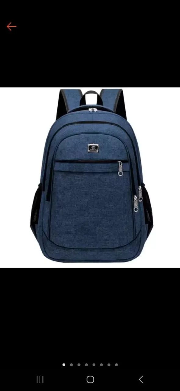 Mochila Preta - Ideal para o Dia a Dia - Foto 6