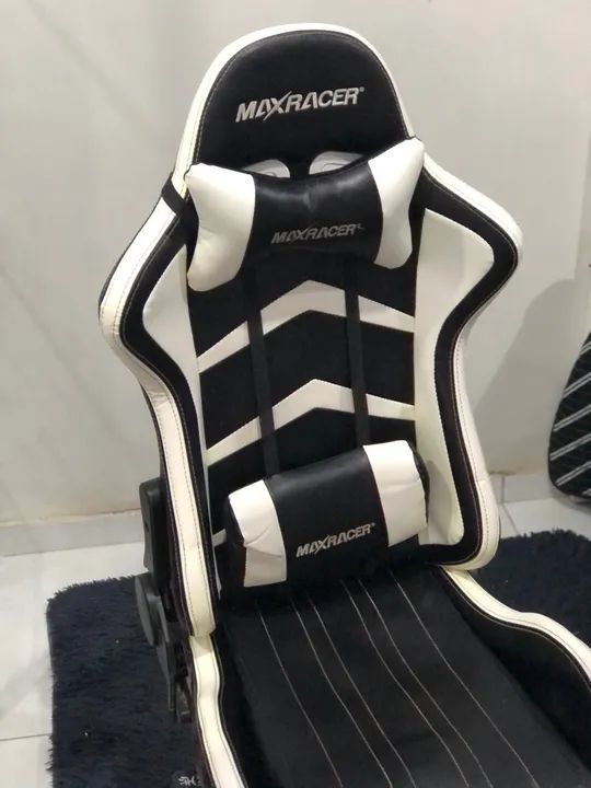 Cadeira gamer maxracer branca 