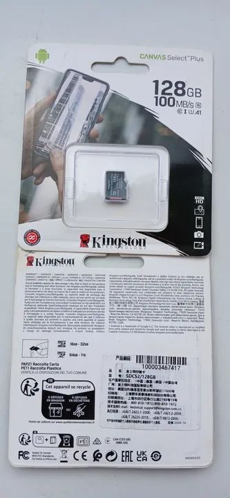128 GB Kingston Memory Card64739264439810124