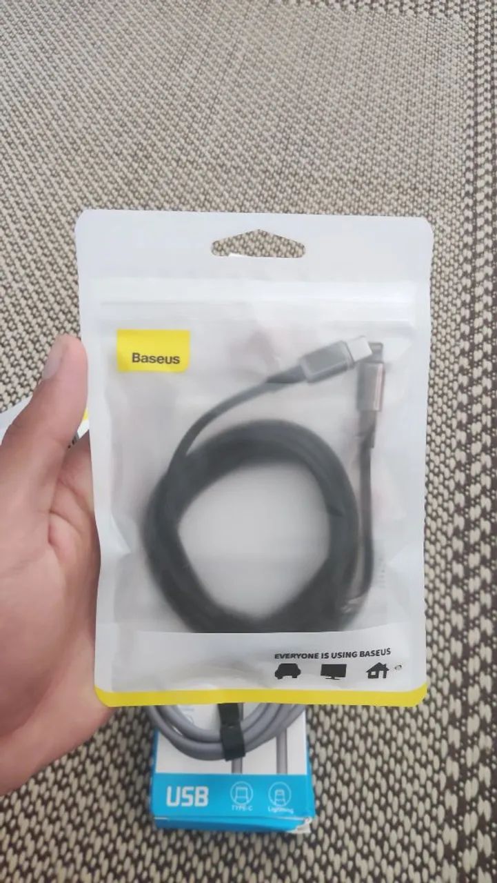 Cabo Baseus USB-C Para Lightning De 20W 2 Metros- NEXT IMPORTADOS