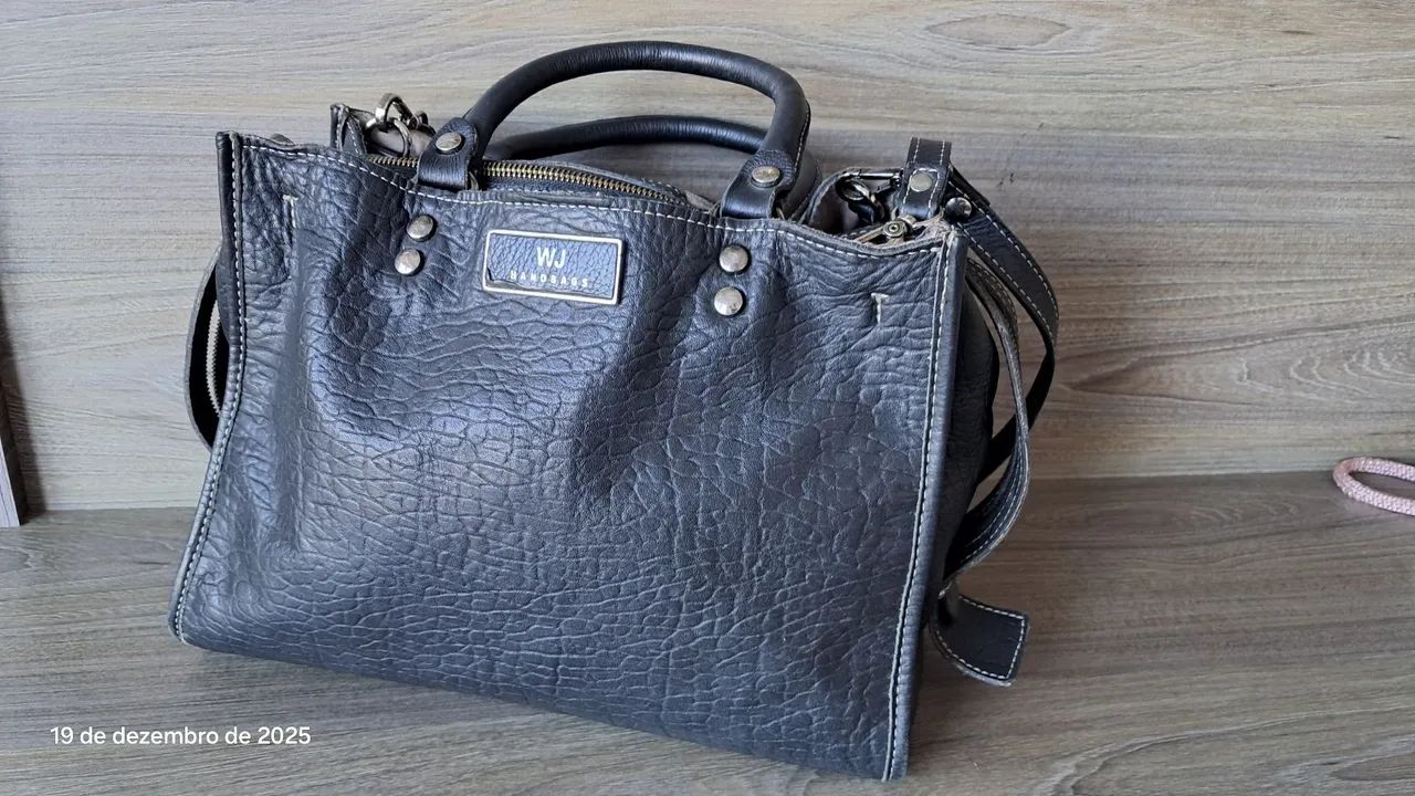 Bolsa couro legítimo WJ