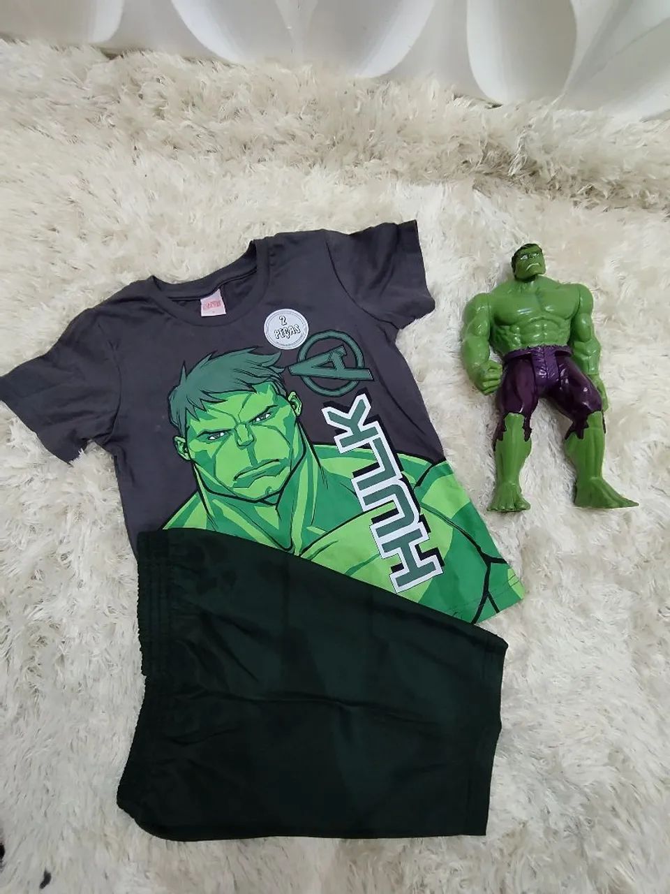 Conjunto infantil Hulk/ Marvel 