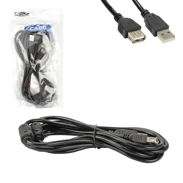 Cabo Extensor Usb 3 Metros Macho x Usb Fêmea Dex
