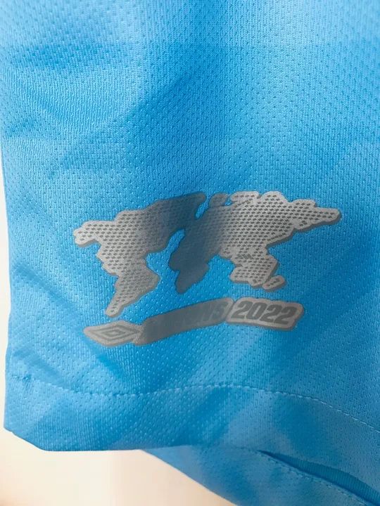 Camisa Celeste Grêmio 22/23 Third Umbro Oficial Masculina Tamanho P - Foto 5
