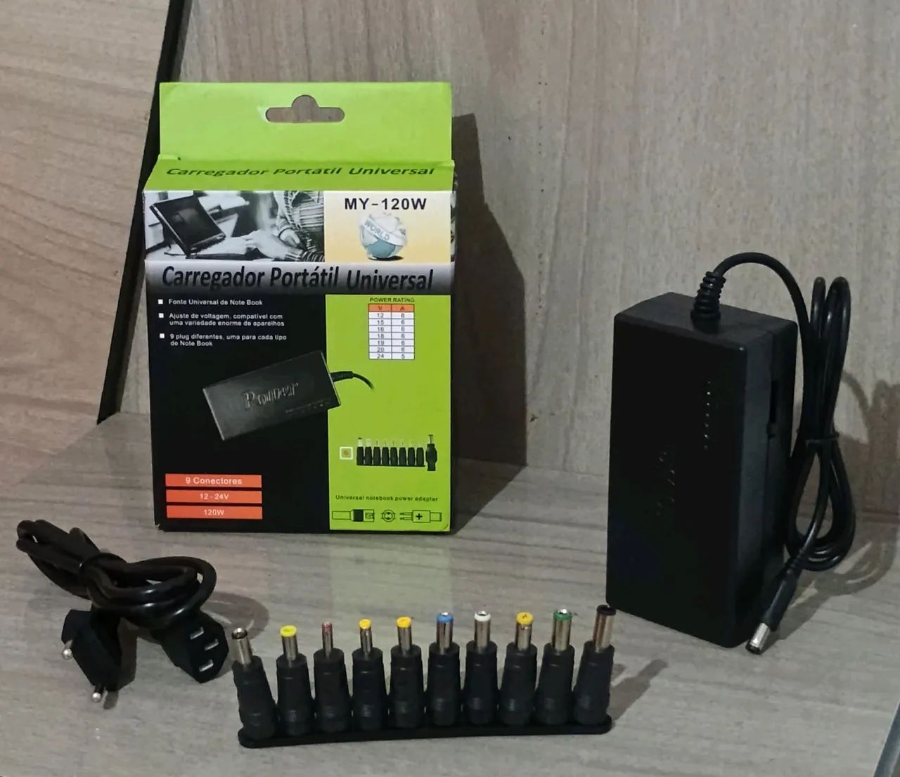 Carregador Portátil Universal 120W para Notebook