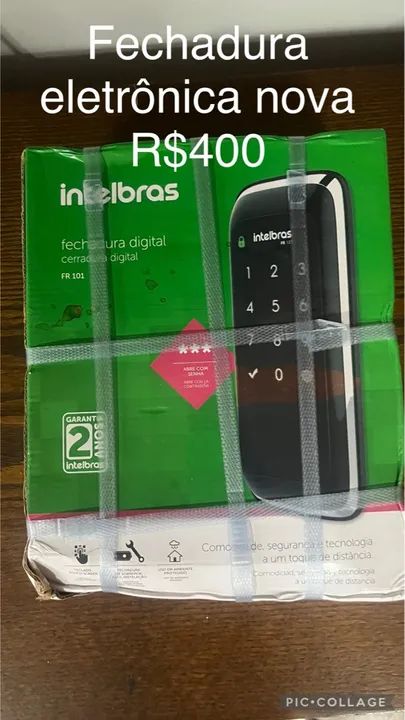 Fechadura Eletrônica Intelbras FR 101 Nova - R$400