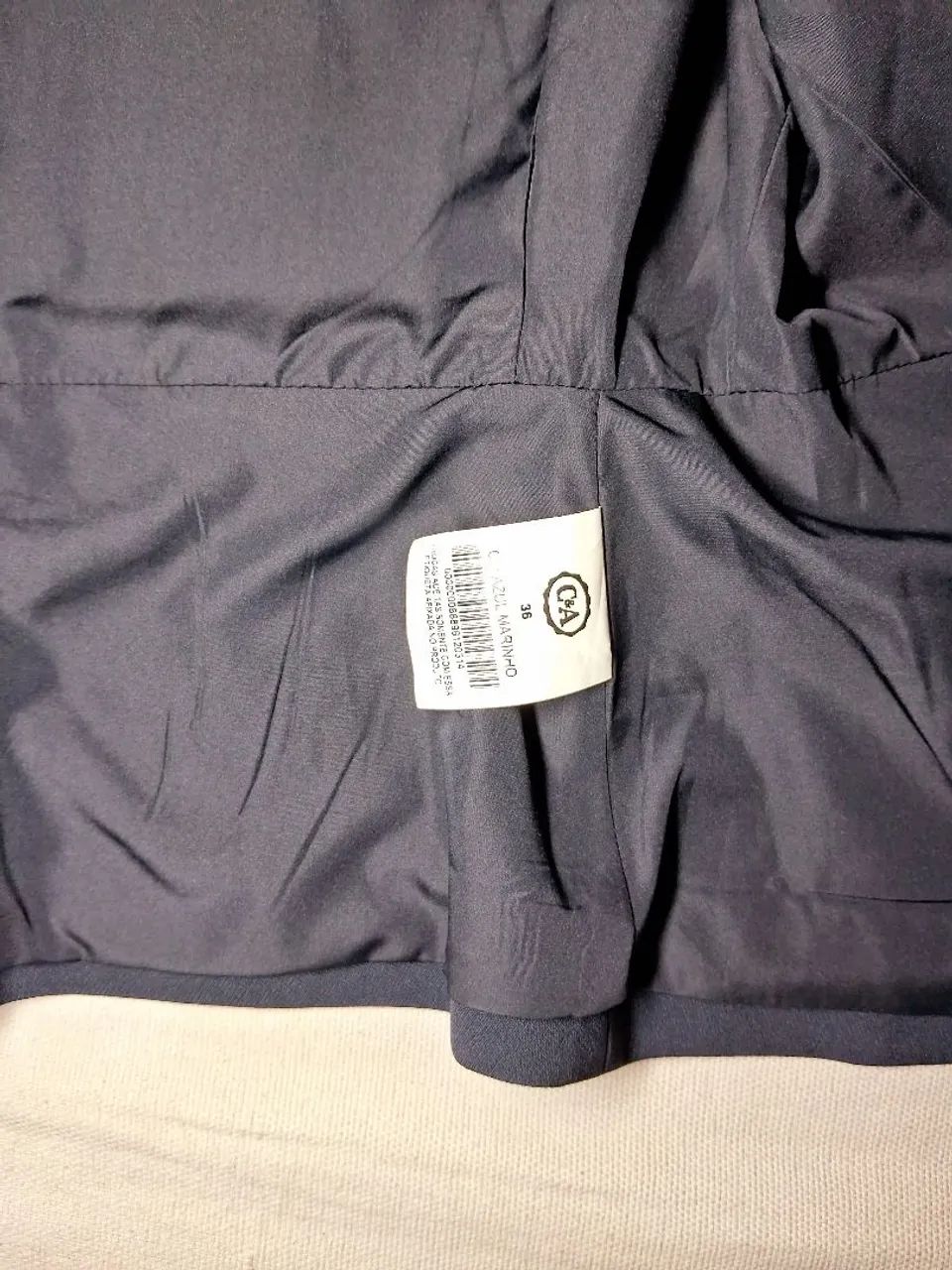 Blazer feminino n° 36 azul marinho  - Foto 3