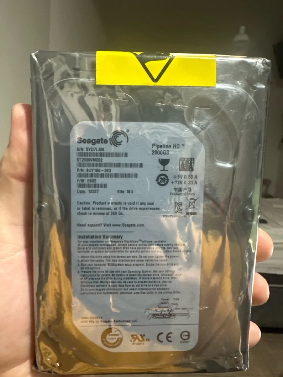 HD interno Seagate 2TB Pipeline HD