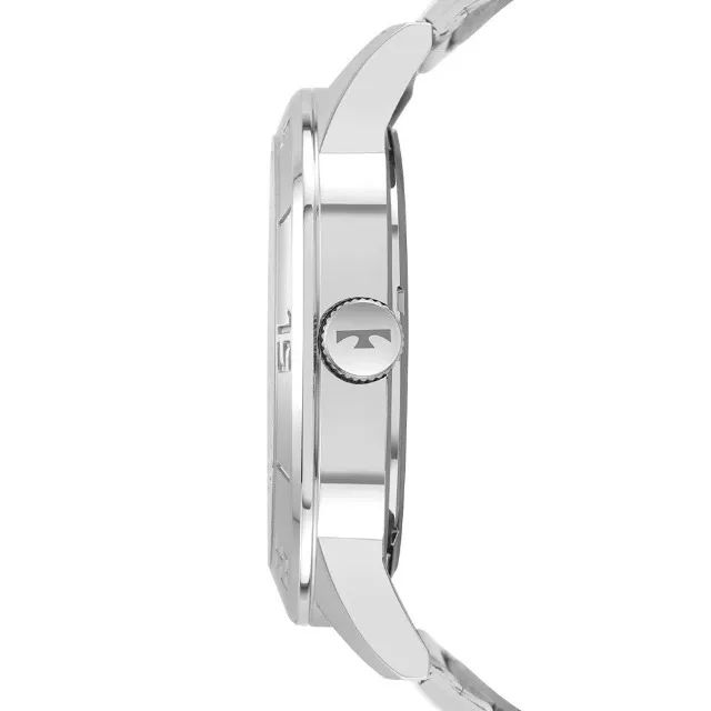 Relógio masculino Technos Militar com caixa e pulseira em aço inoxidável prateado. - Foto 3