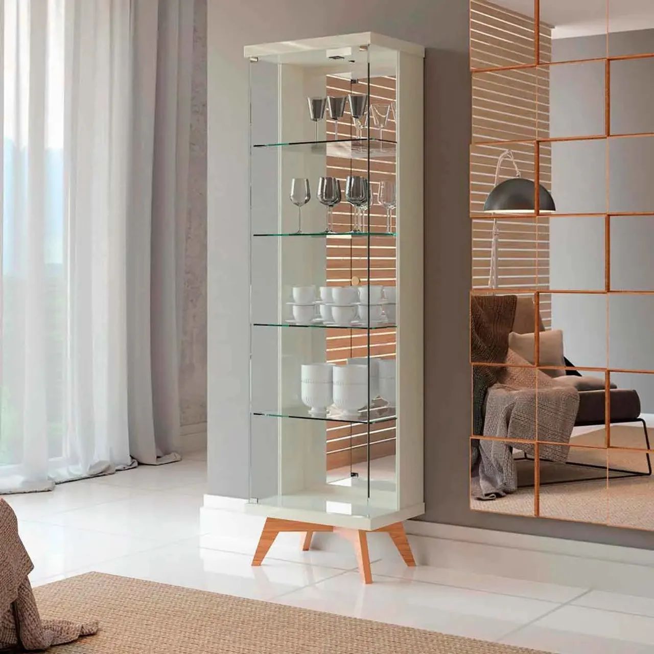 Cristaleira de vidro 