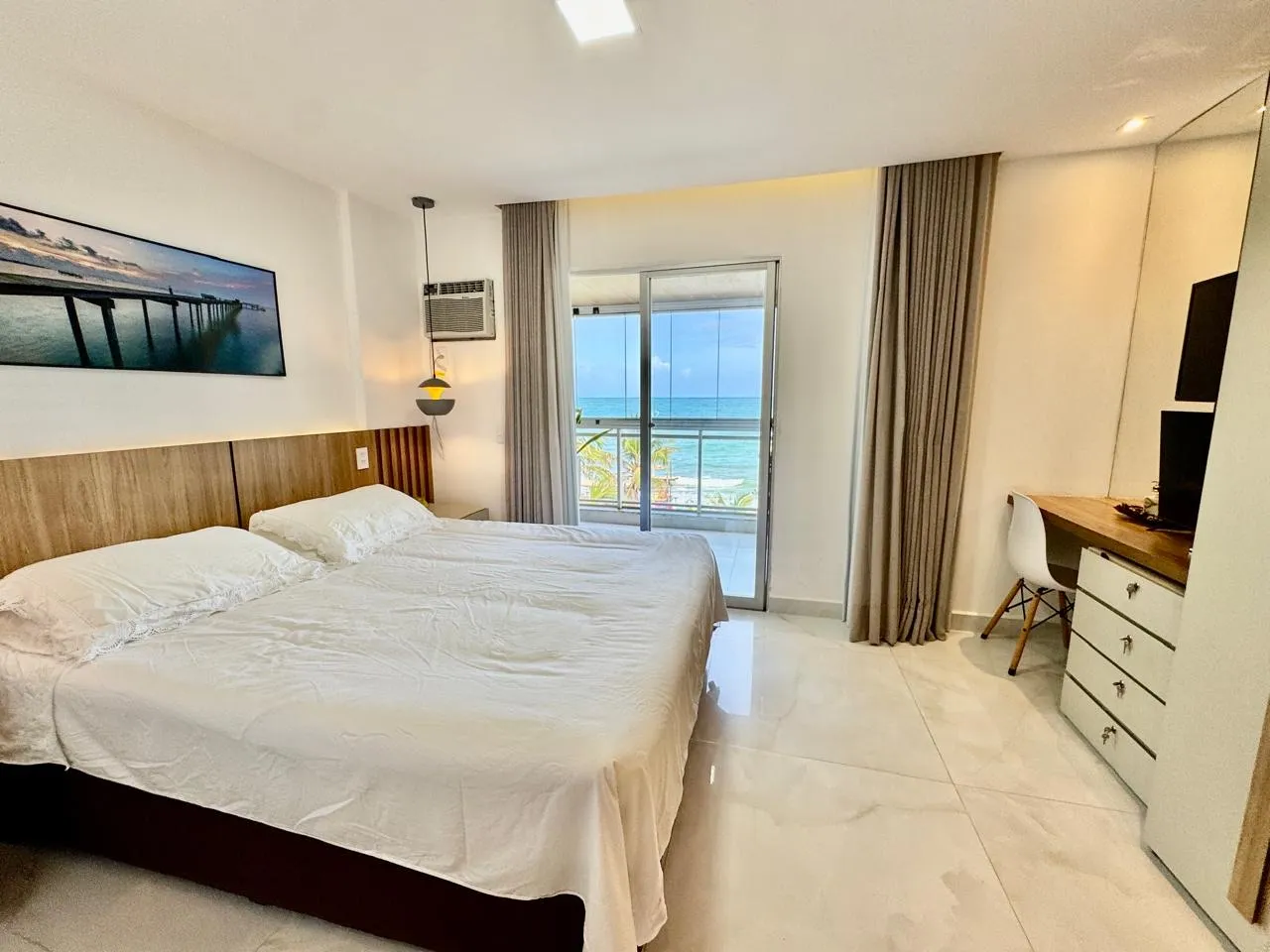 Apartamento beira mar mobiliado para aluguel anual