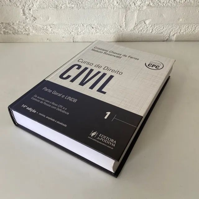 C891 - Livro Curso de Direito Civil Cristiano Chaves de Farias Parte Geral e Lindb Vol 1 - Foto 4